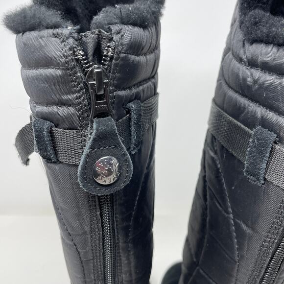 PAJAR Knee High Faux Fur Snow Boot With Buckle In Black Size 8.5 - Picture 6 of 10